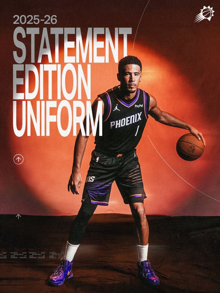 這套球衣顏值如何？太陽官方發(fā)布新賽季宣告版球衣！