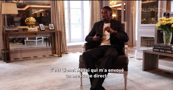 誰第一個恭喜你奪金球？登貝萊：是梅西！他直接給我發(fā)信息了