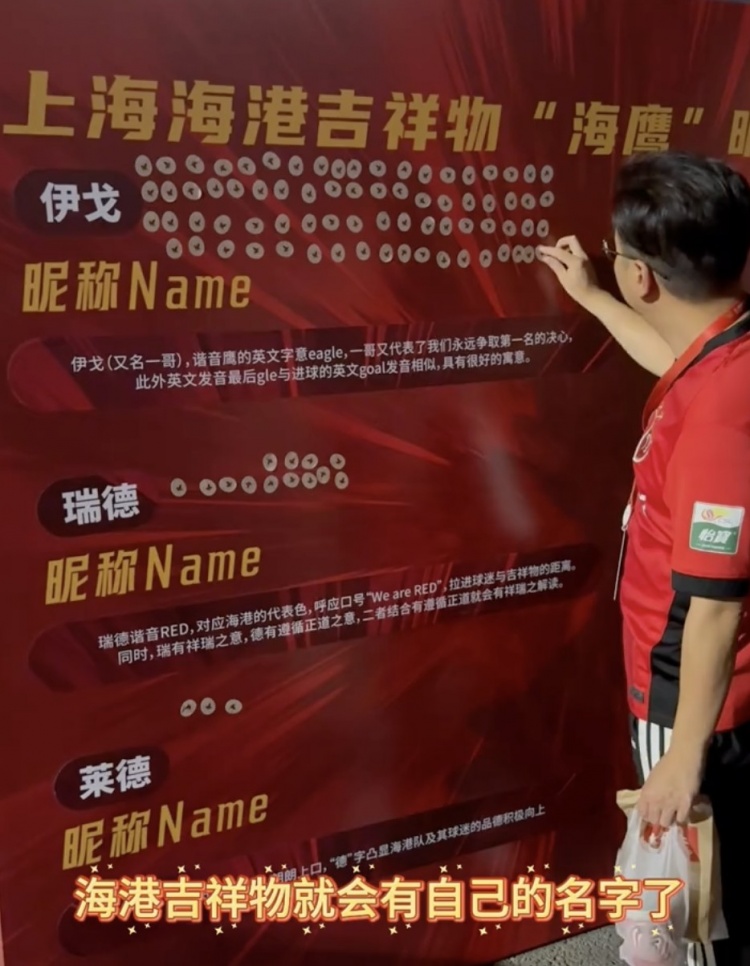 伊戈、瑞德還是萊德？海港俱樂(lè)部公布吉祥物三個(gè)名稱候選