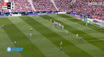 皇馬0-1落后馬競！小西蒙尼傳中，勒諾爾芒力壓瓊阿梅尼頭球破門