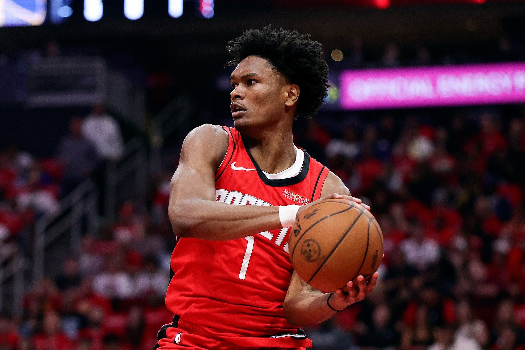 美記：阿門打控衛(wèi)時(shí)火箭每百回合比對(duì)手多拿10.7分 這方案可行