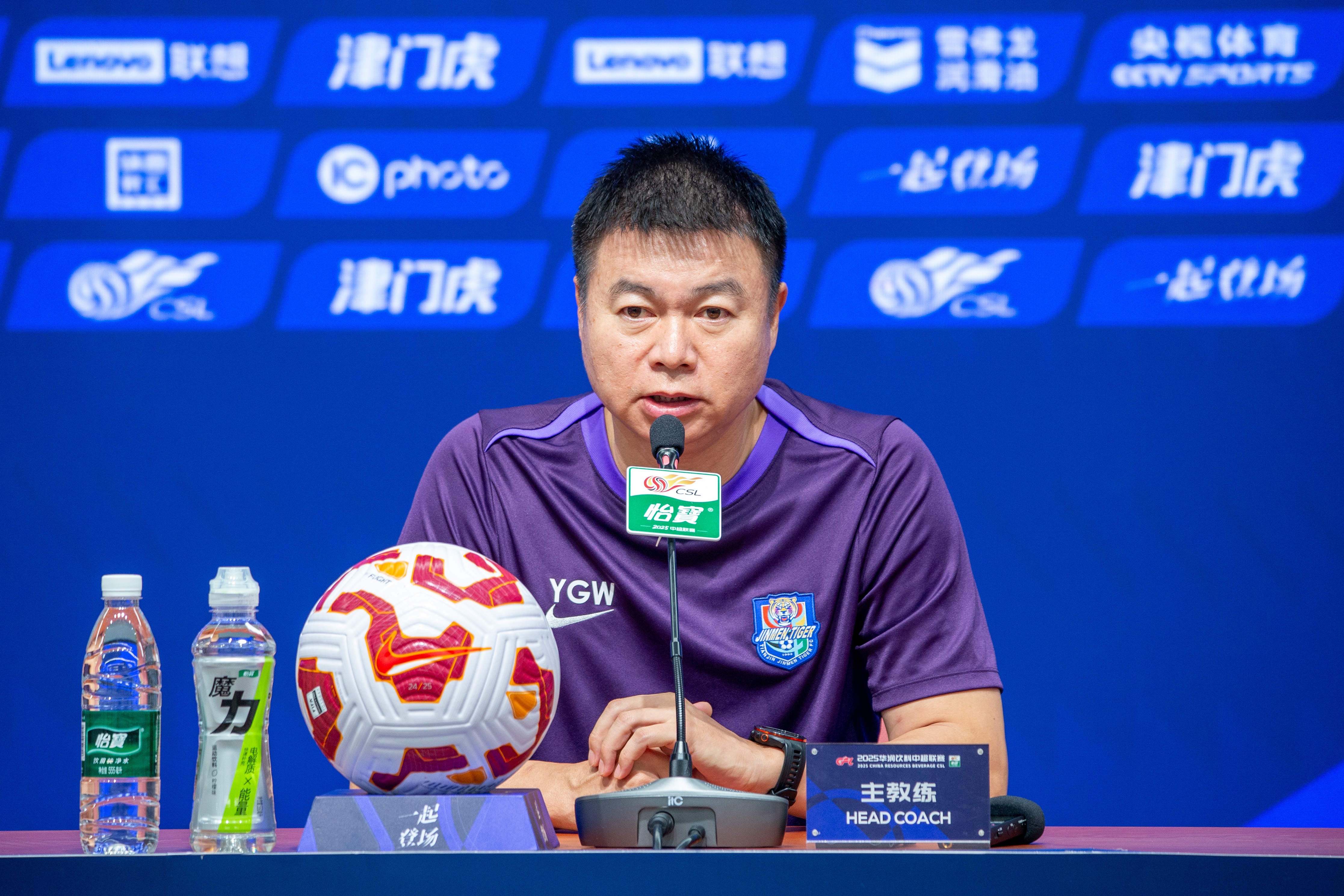 于根偉：目前球隊整體情況非常好，希望能體現(xiàn)老天津隊的防守風格