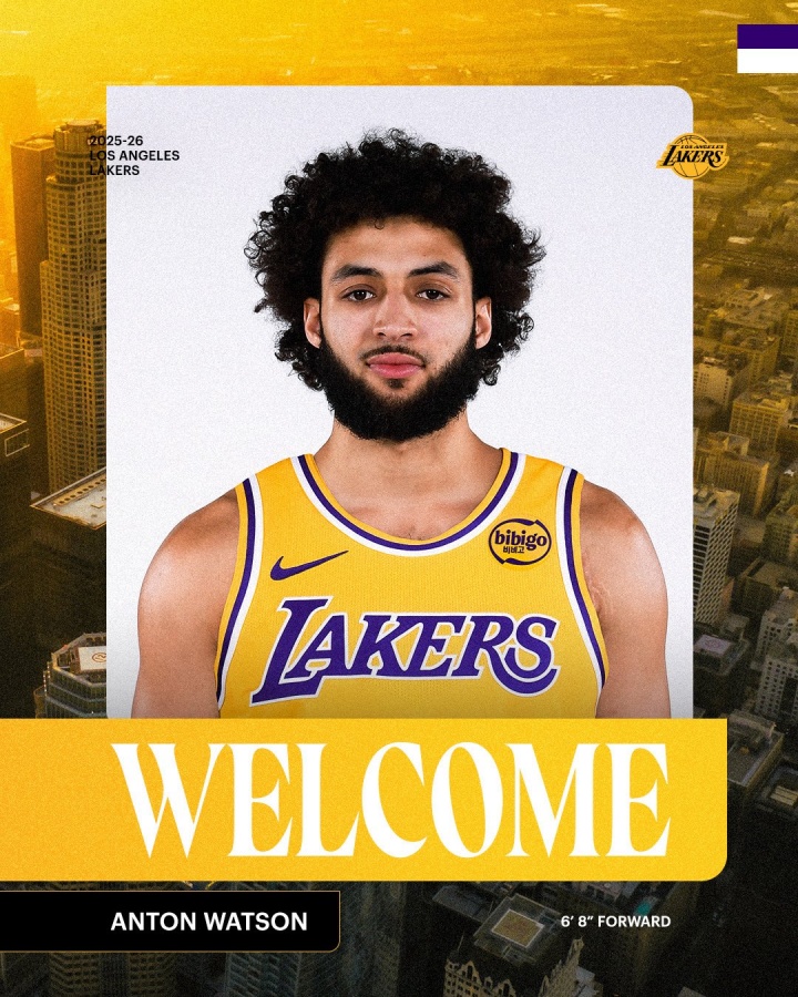 訓練營合同！湖人官宣簽下前鋒安東-沃特森 后衛(wèi)內(nèi)特-威廉姆斯