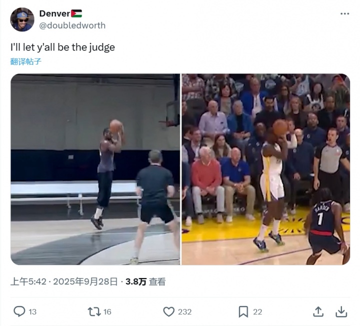 勇士博主曬對比視頻拷打庫明加經(jīng)紀人：你們自己判斷有沒有變快