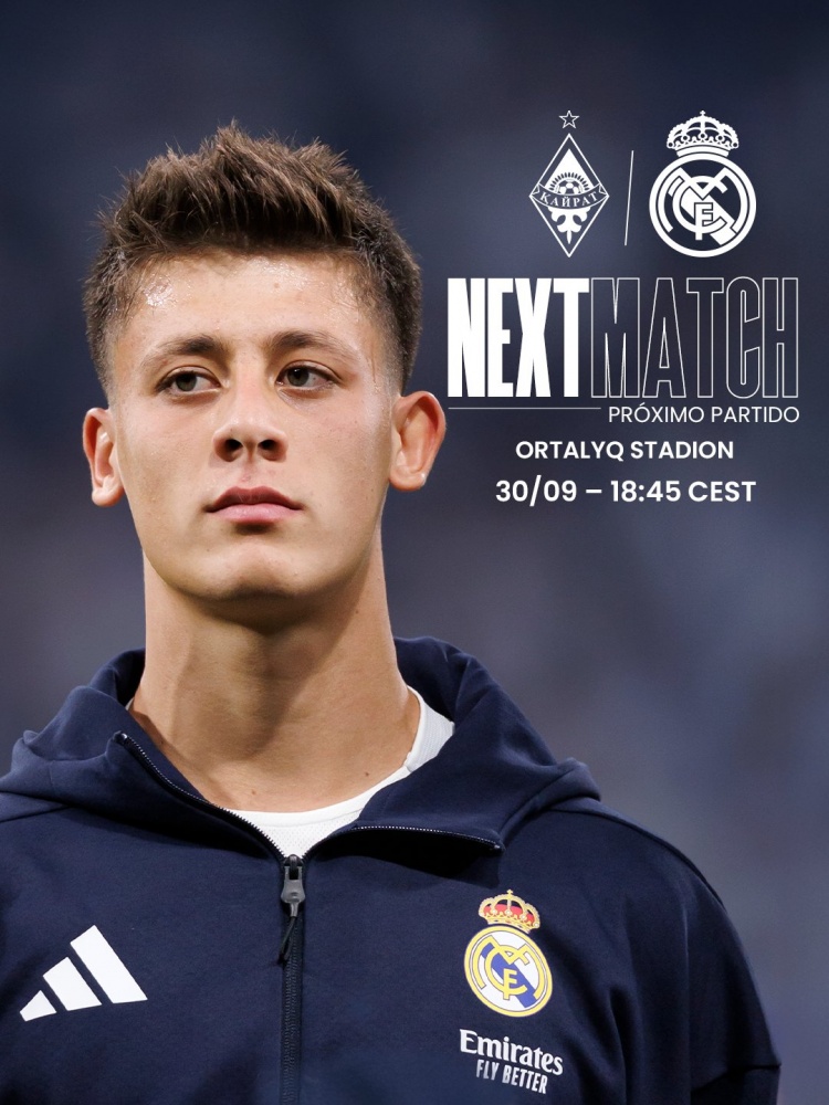 皇馬官方曬遠(yuǎn)征阿拉木圖凱拉特海報(bào)：居勒爾單人出鏡