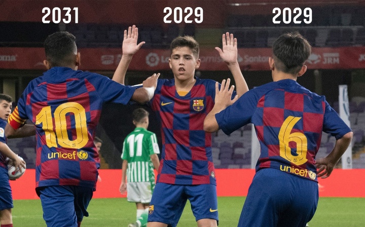 紅藍(lán)未來！拉瑪西亞18歲三杰：亞馬爾2031，庫巴西+伯納爾2029