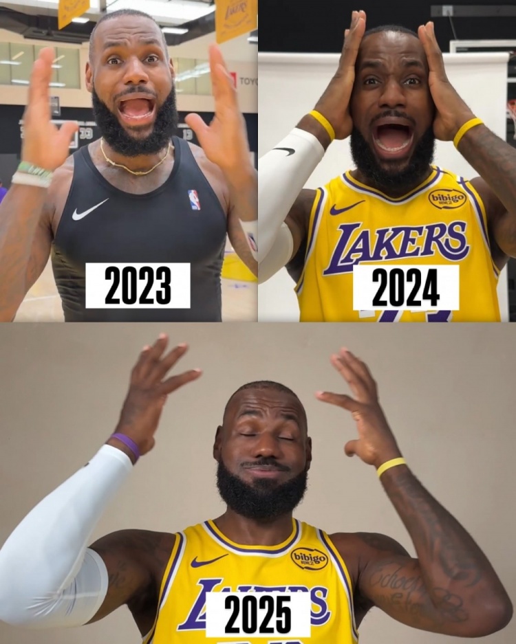 ??→??！詹姆斯媒體日再次祭出搞怪表情 致敬去年前年的自己