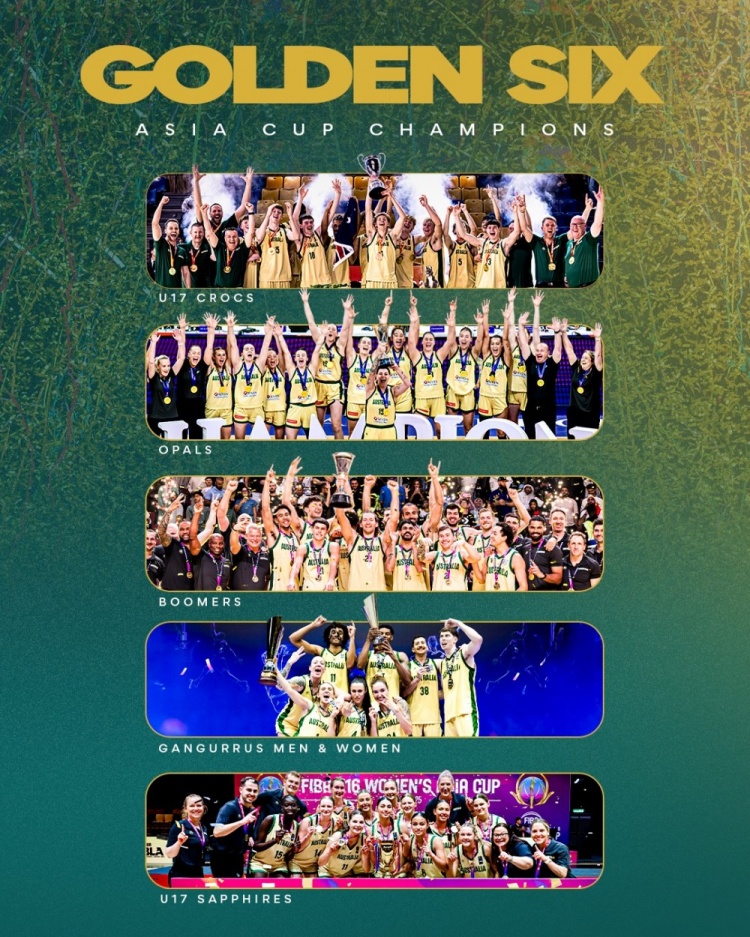 制霸亞洲！澳大利亞籃球2025年實(shí)現(xiàn)亞洲杯 “大滿貫”