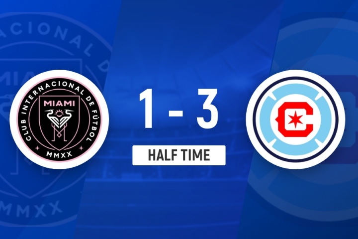 半場(chǎng)-邁阿密?chē)?guó)際1-3芝加哥火焰 邁阿密后防漏洞百出阿維萊斯破門(mén)