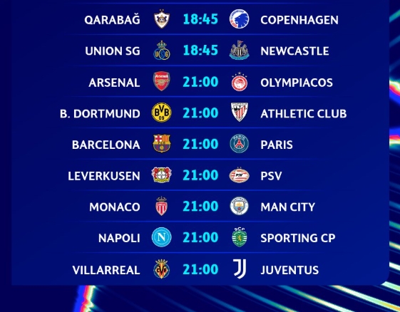 假期看歐冠?明晨焦點(diǎn)戰(zhàn)巴薩vs巴黎！阿森納、曼城等隊(duì)出戰(zhàn)