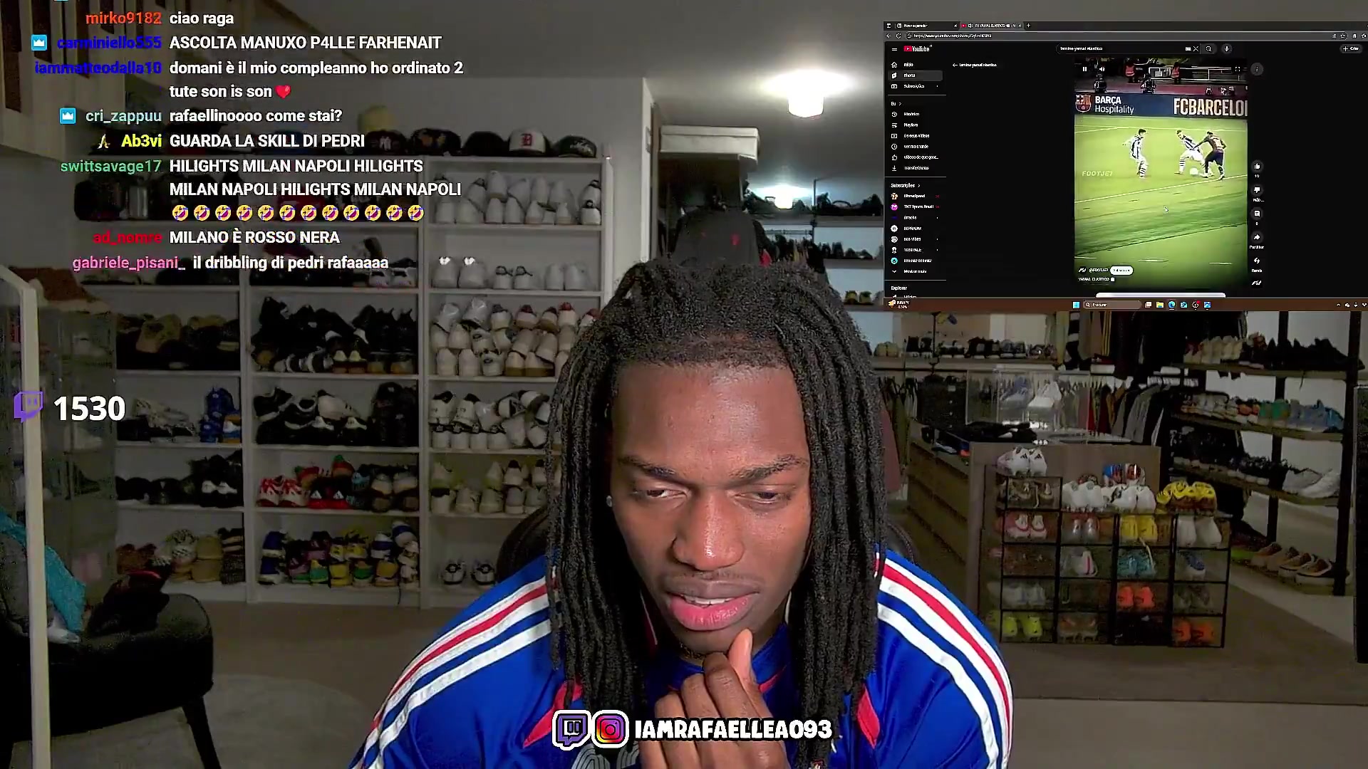 怪笑+怪叫??萊奧直播中看亞馬爾穿襠過人：WTF？