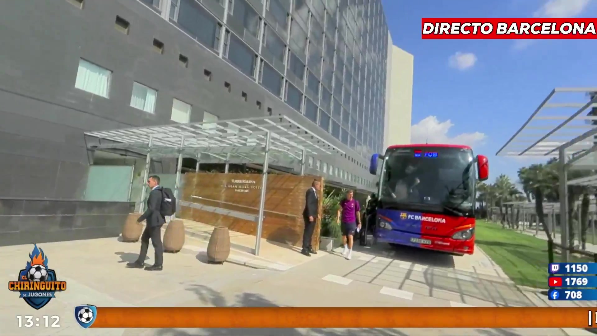 六臺(tái)：巴薩球員已抵達(dá)下塌酒店休息，準(zhǔn)備迎戰(zhàn)巴黎