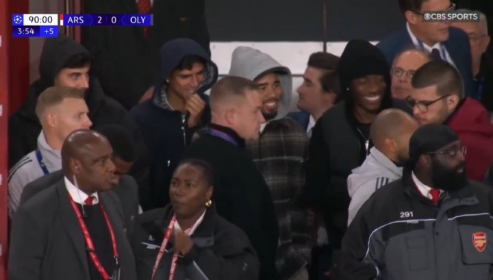 養(yǎng)傷F4??阿森納主場通道4人戴帽：哈弗茨、因卡、熱蘇斯、馬杜